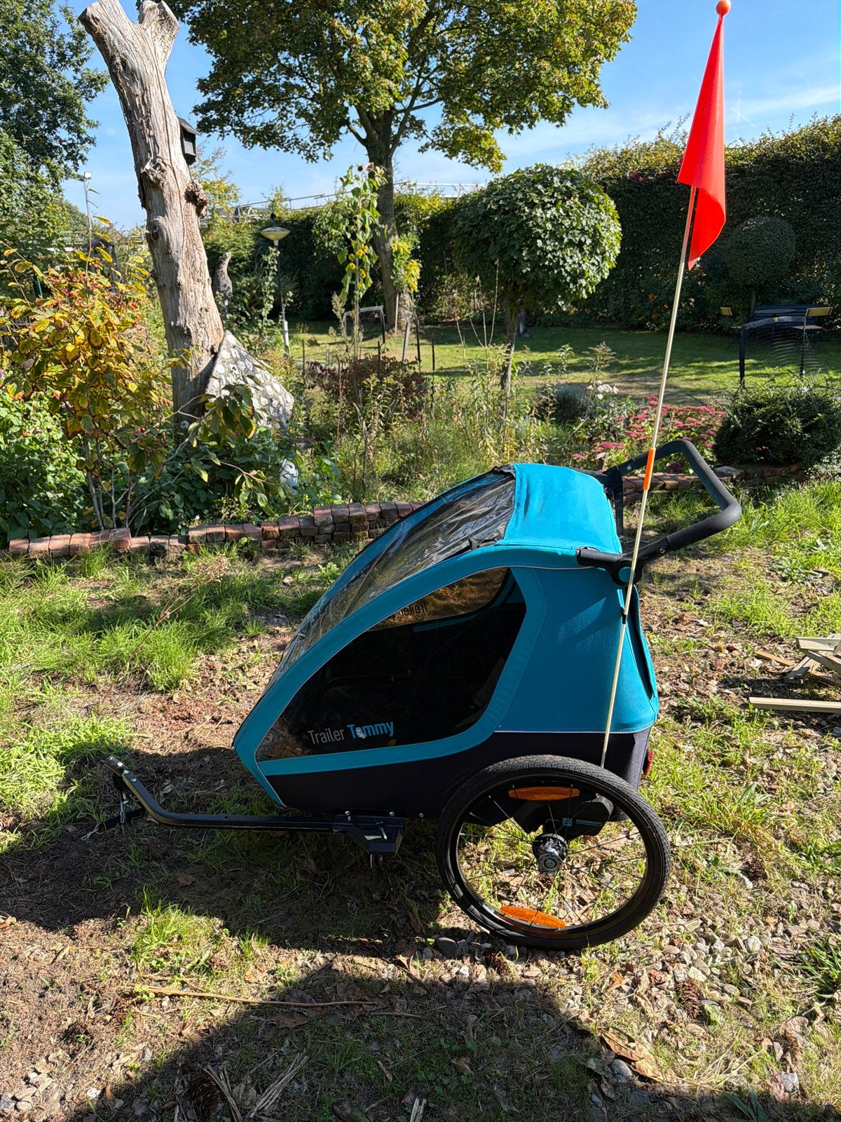 Trailer Tommy Kinderfietskar - Gebruikt, Ophalen of Verzenden, Gebruikt, Kinderkar, 40 tot 60 kg