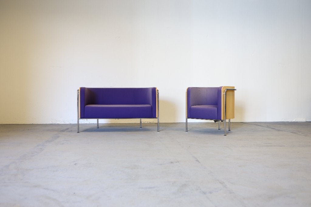 Thonet design sofa en fauteuil, Ophalen, Gebruikt, Eenpersoons, 75 tot 100 cm