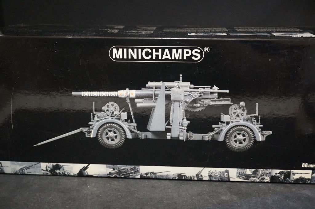 Minichamps Duits 88 mm flak kanon - 1/35 - TOP, Ophalen of Verzenden, Landmacht, Duitsland