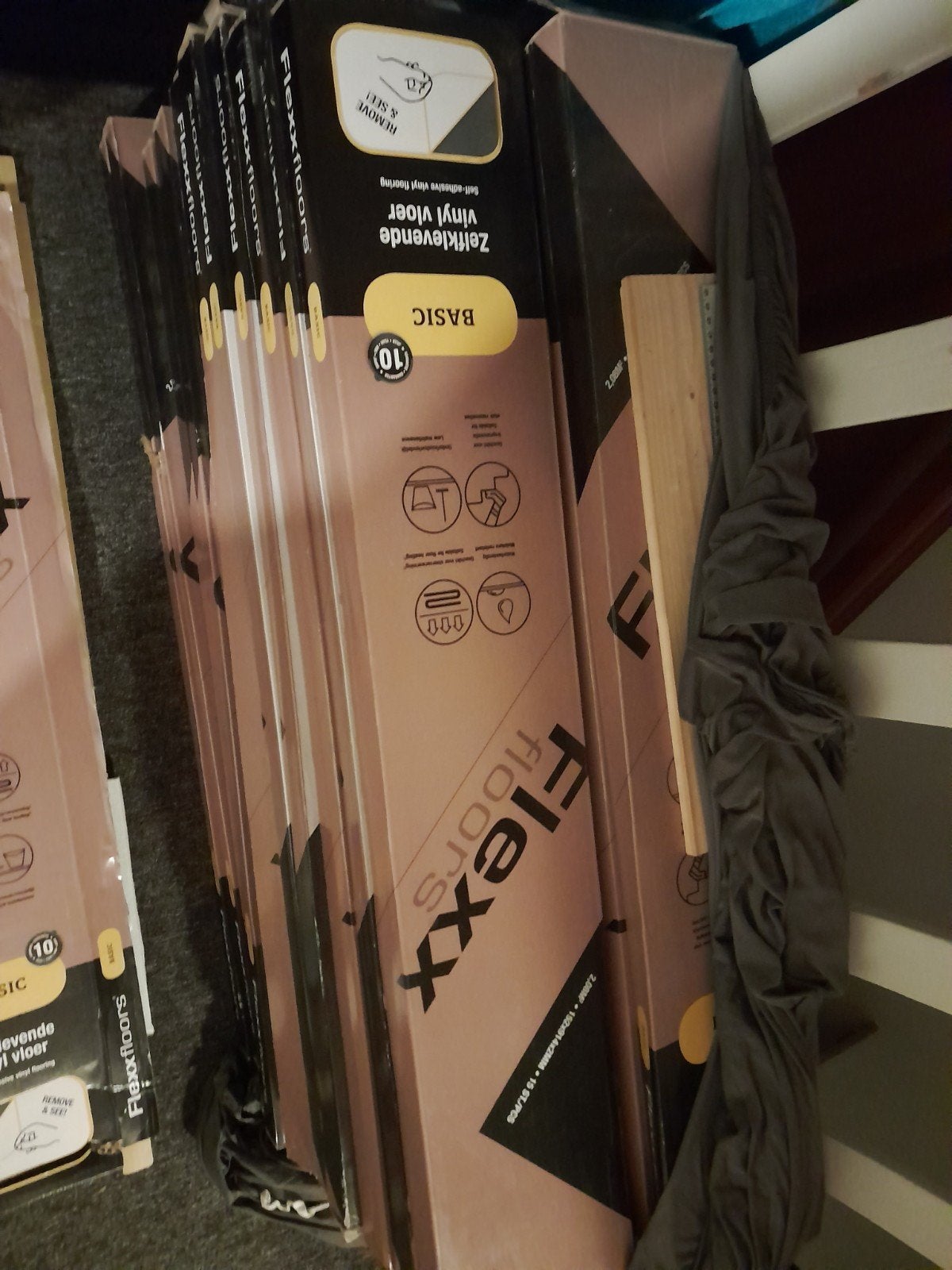 Flexxfloors Stick Basic – Vintage Grey Pine Vinyl Vloer, Ophalen, Nieuw, Laminaat