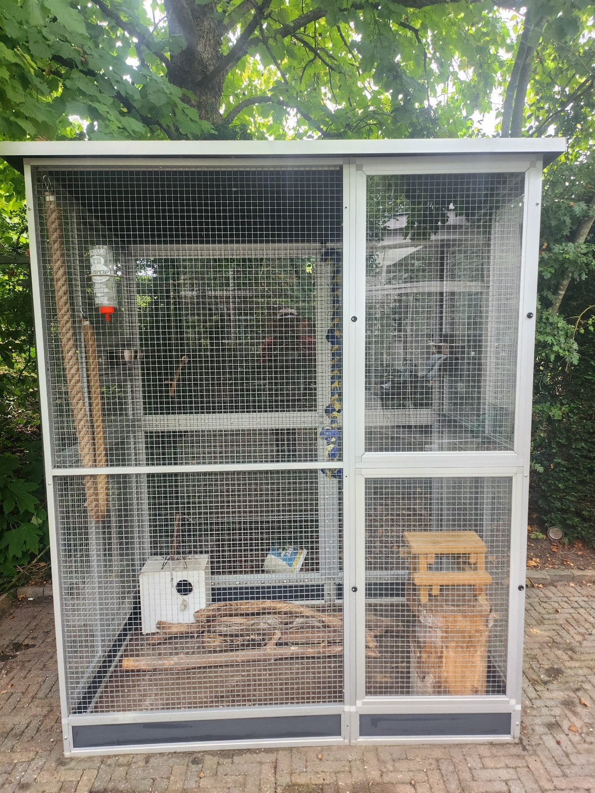 Buiten volière op maat gemaakt!!, Ophalen, Gebruikt, Aluminium, Volière