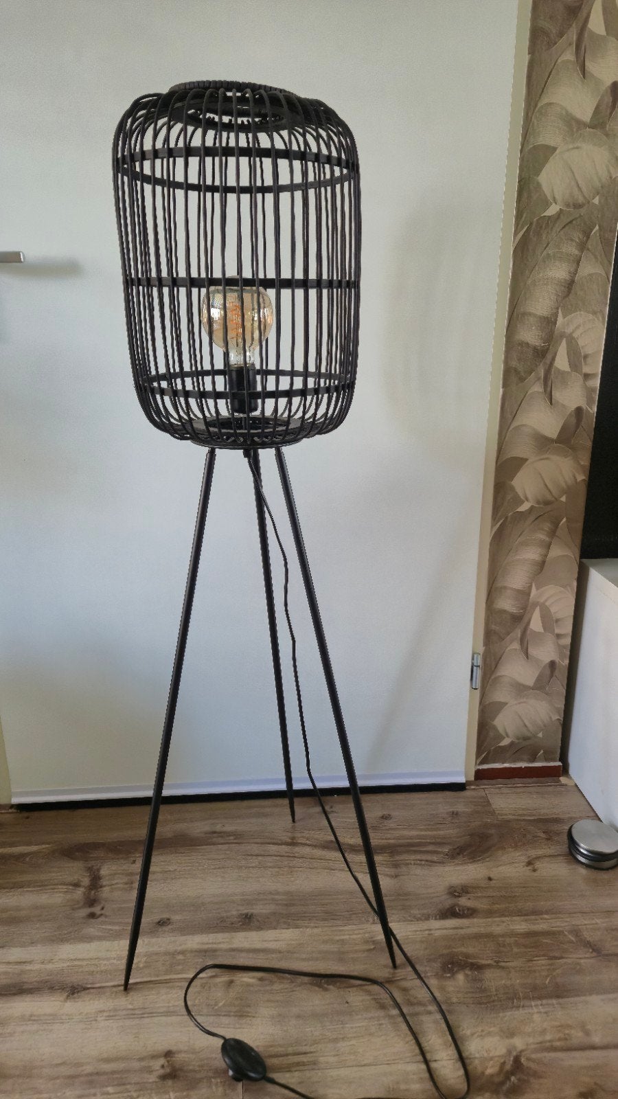 Vloerlamp, Ophalen, Zo goed als nieuw, Natuurlijk materiaal, 150 tot 200 cm