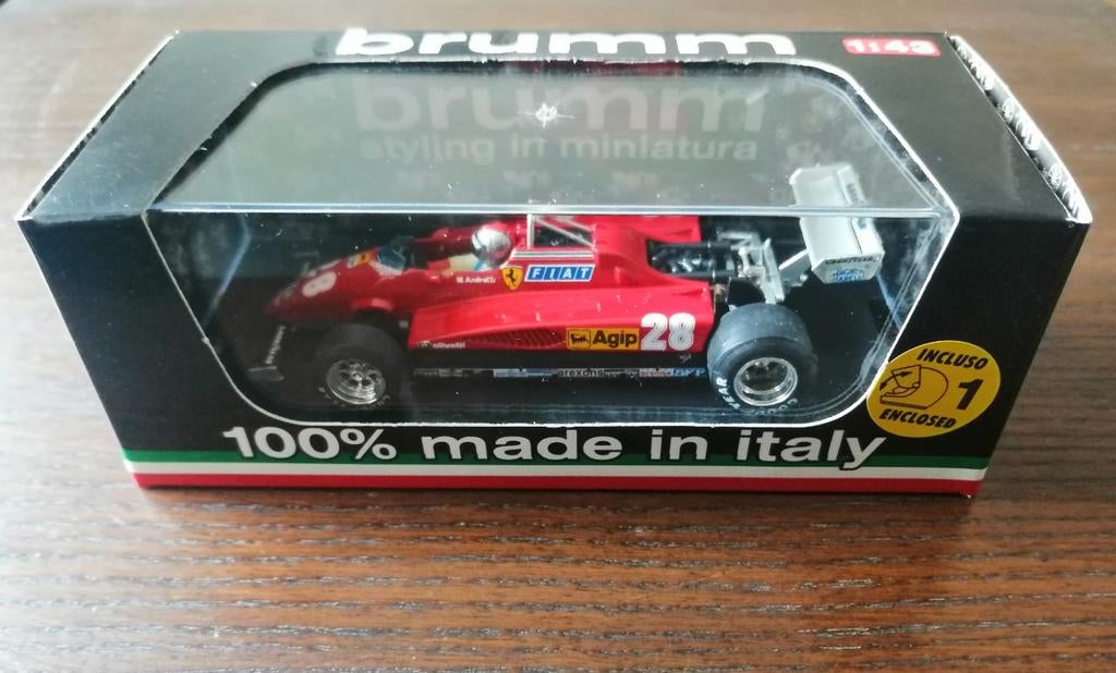 Ferrari 126C2 GP Italia 1982 Mario Andretti, Hobby en Vrije tijd, Ophalen of Verzenden, Nieuw, Auto, Overige merken