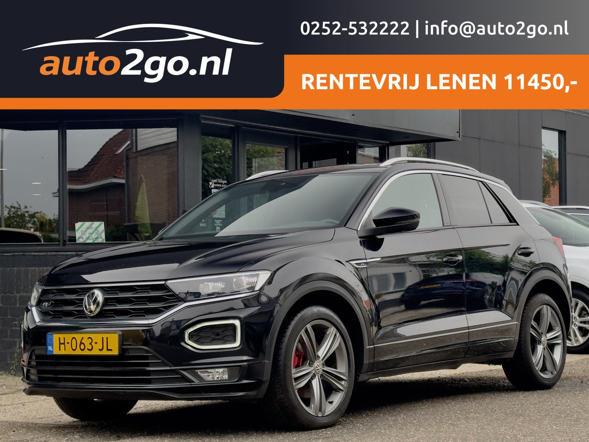 Volkswagen T-Roc 1.5 TSI AUT7 R-LINE SPORT NAVI DIGIDASH APP, Auto's, Volkswagen, Stof, 4 cilinders, 150 pk, Zwart