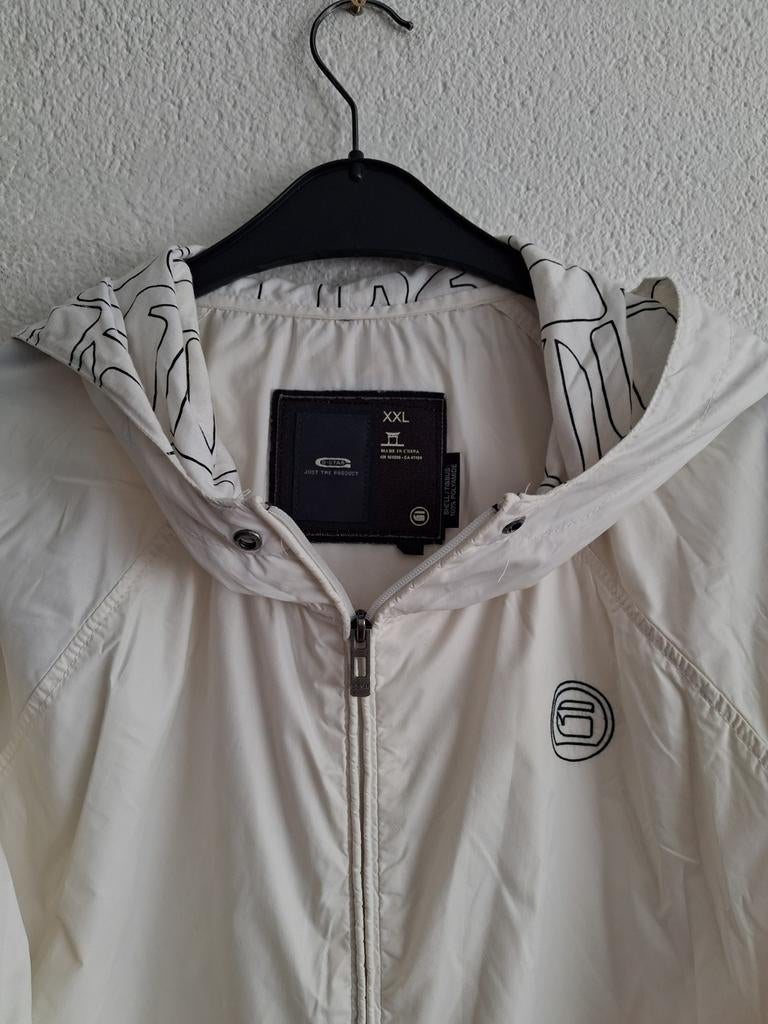 G-Star RAW Windjack XXL -, Wit, Overige maten, Ophalen of Verzenden, Zo goed als nieuw
