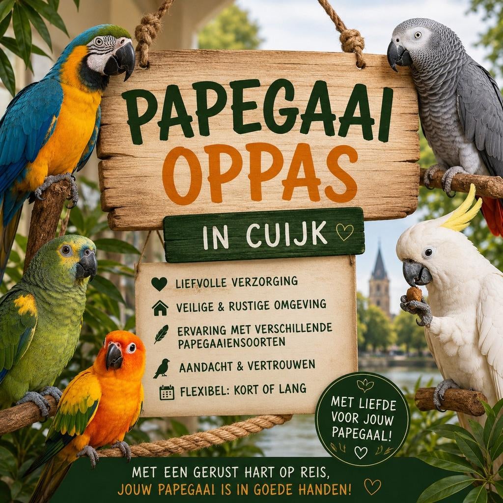 Papegaaien / vogel oppas