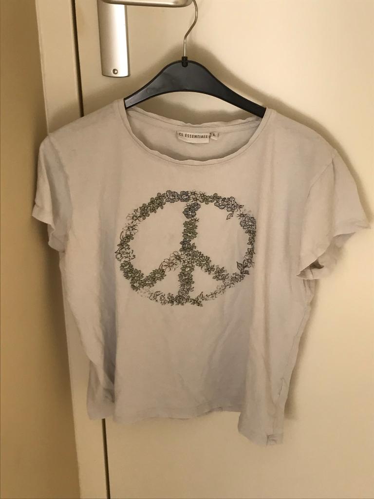 T shirt maat L, Kleding | Dames, Ophalen of Verzenden, Gedragen, Maat 42/44 (L), Korte mouw