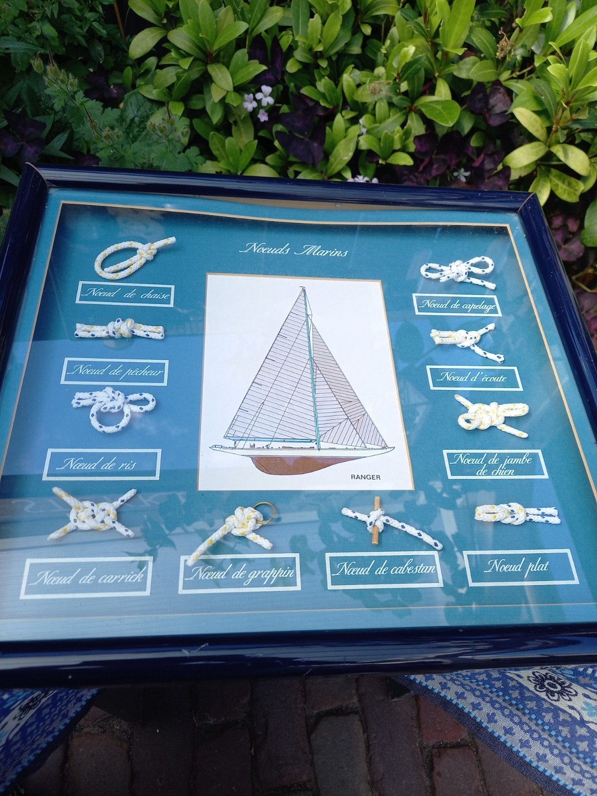Frans etalage schilderij met touw knopen, Watersport en Boten, Ophalen of Verzenden, Minder dan 15 m²