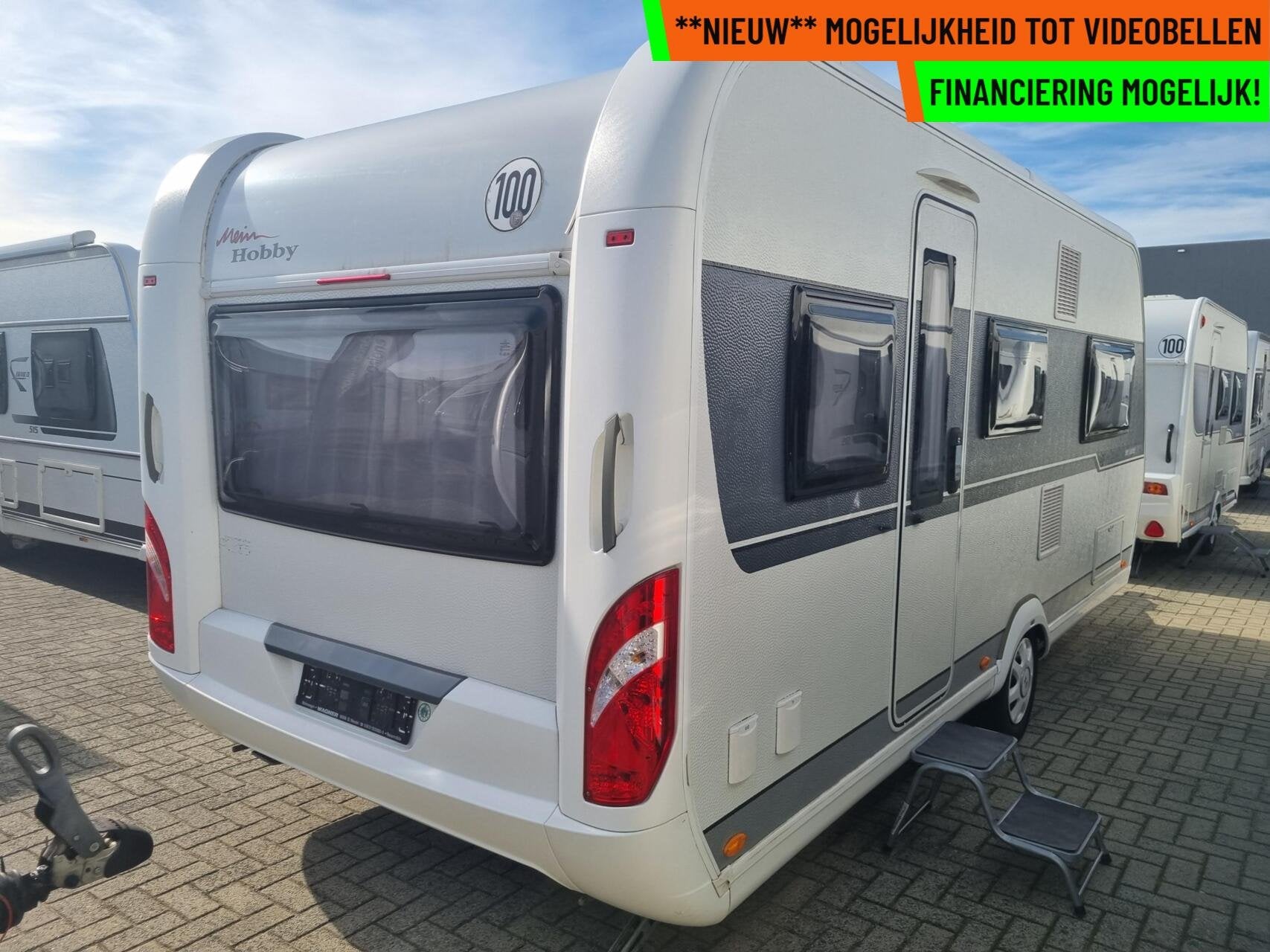 Hobby De luxe 495 UL AUTARK + VOORTENT + MOVER + ENKELE BED, Caravans en Kamperen, Rondzit, Hobby, 7 tot 8 meter, Bedrijf