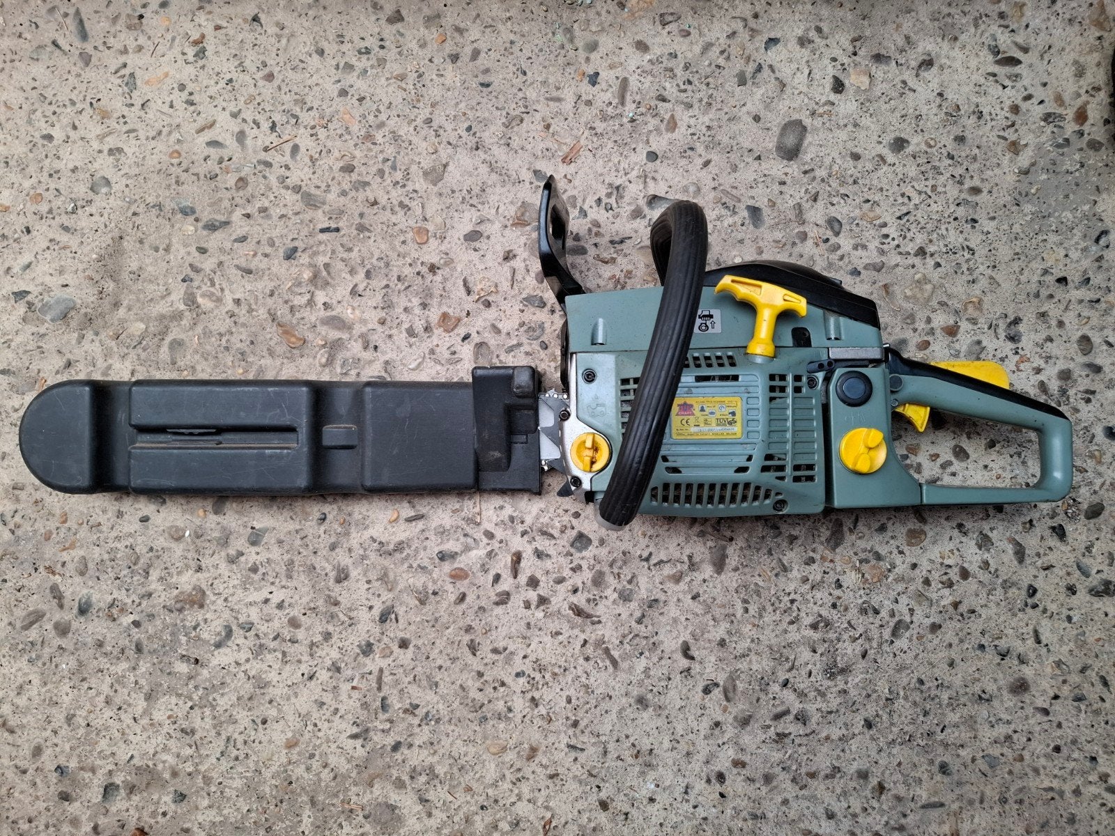 Kettingzaag Top Craft, Doe-het-zelf en Verbouw, Gereedschap | Zaagmachines, Ophalen, Kettingzaag, Top Craft, 30 tot 70 mm