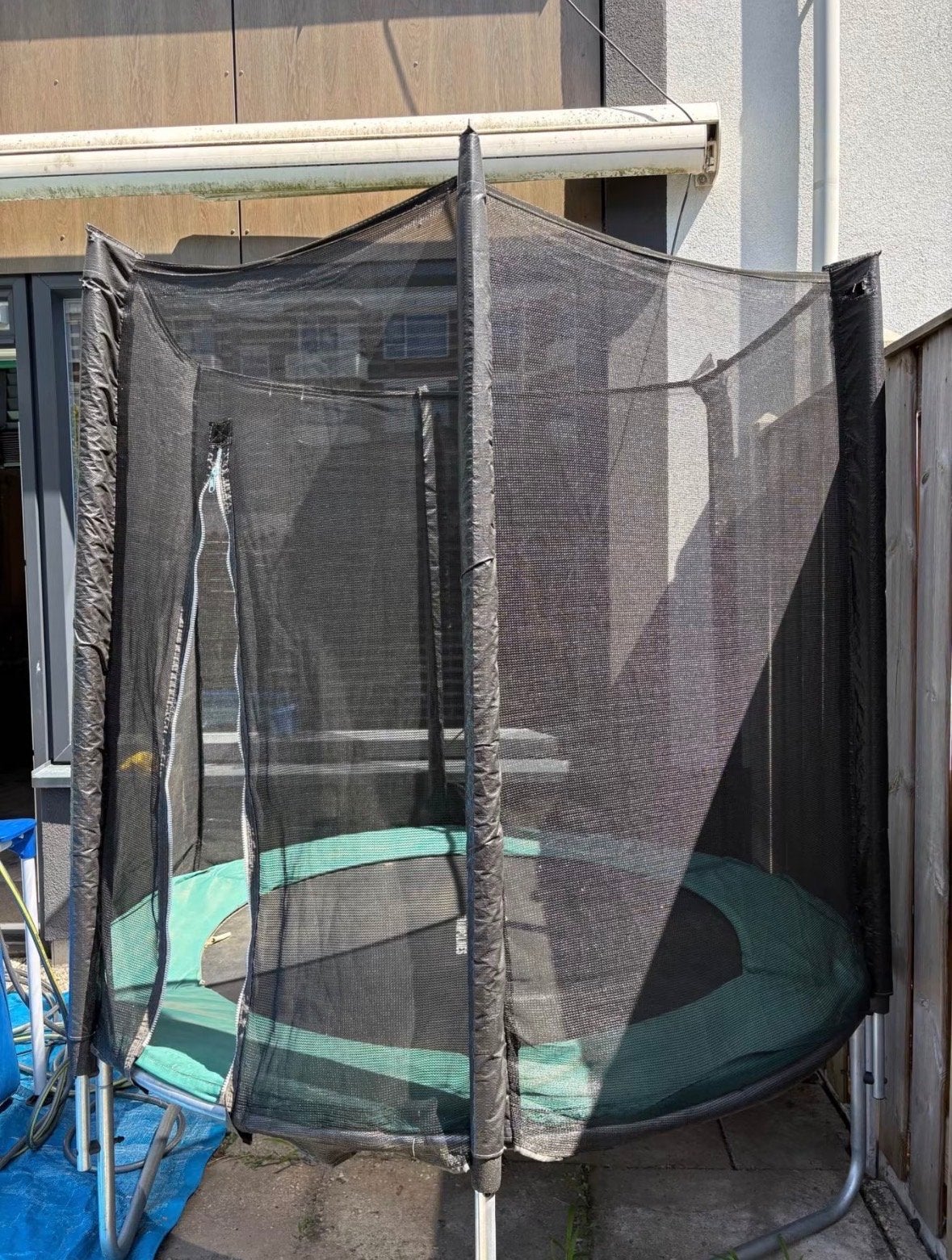 Trampoline met veiligheidsnet, Ophalen, Gebruikt