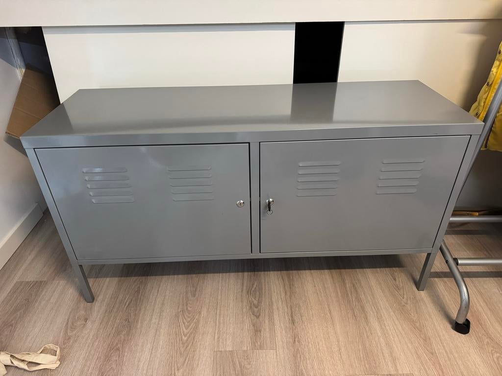 IKEA PS metalen kast grijs - locker kastje, Ophalen, Gebruikt