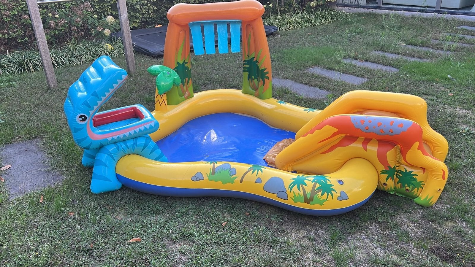 Opblaasbaar zwembadje voor de allerkleinsten - Dinosaurus, Ophalen, Minder dan 80 cm, Opblaaszwembad, 200 tot 400 cm