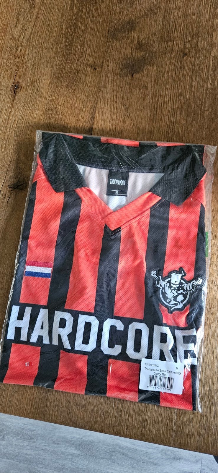 Thunderdome Soccer Shirt Heritage Oranje Zwart Maat M, Thunderdome, Nieuw, Oranje, Voetbal