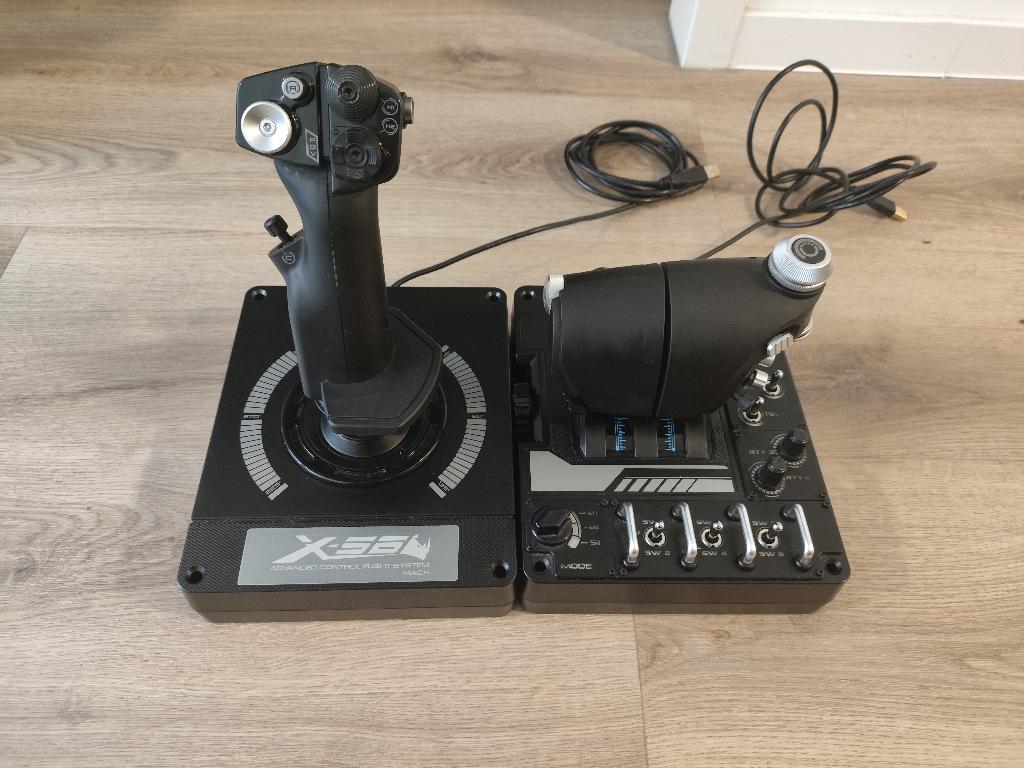 Logitech G X56 H.O.T.A.S., Computers en Software, Joysticks, Ophalen of Verzenden, Zo goed als nieuw, Logitech Saitek