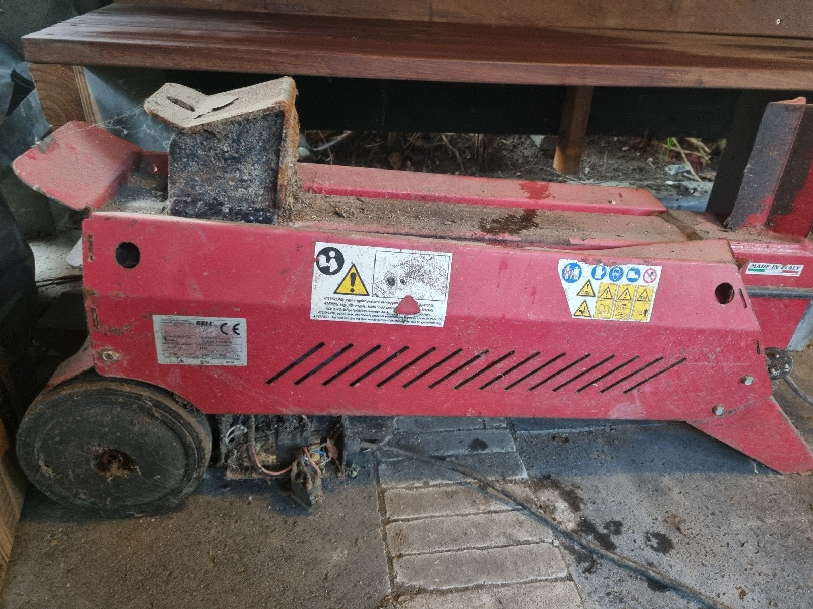 Bell Turbo 7 V230/50 Houtklover, Ophalen, Gebruikt, Liggend, Bell