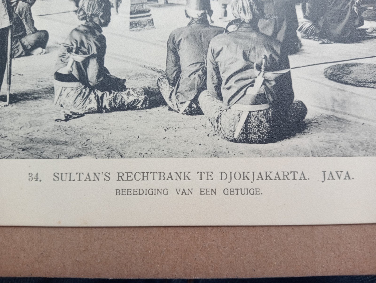 Foto Gravure Nederlands Indië 1910 - 18x28 cm, Dagelijks leven, Ophalen of Verzenden, Gravure, Met tekst