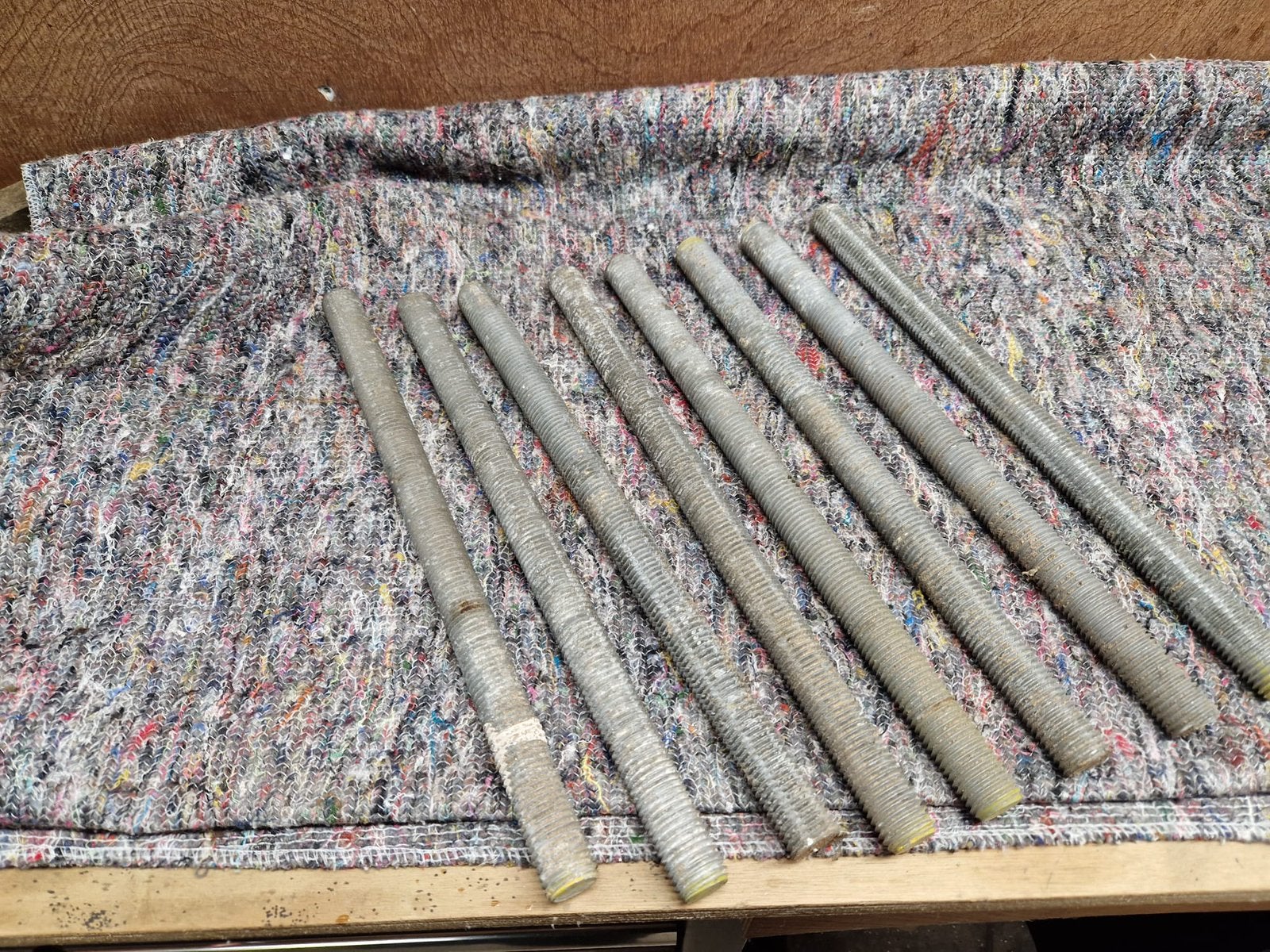 Draadeinden 8 stuks m24 x 39 cm, Ophalen, Gebruikt