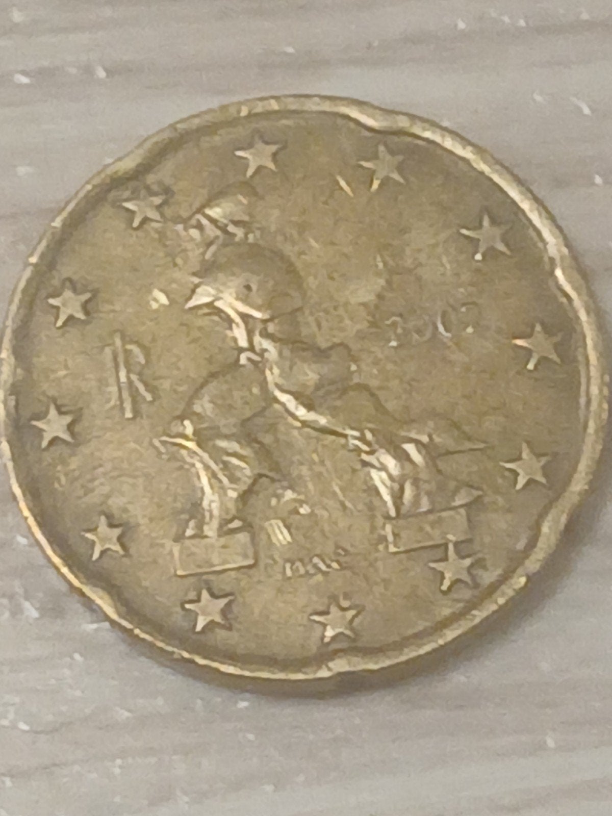 20 Cent Euromunt Italië 2002, Postzegels en Munten, Munten | Europa | Euromunten, Ophalen of Verzenden, Italië, 20 cent, Losse munt