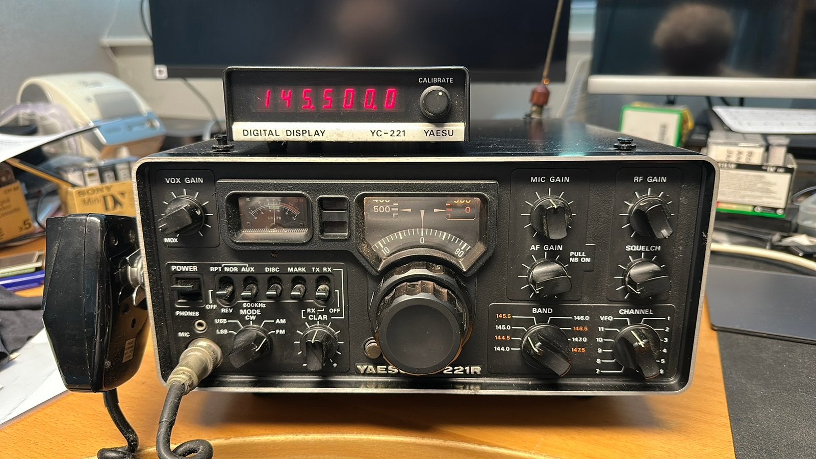 Ft-221r Yaesu 2m set Yc-221 uitlezing, Ophalen, Gebruikt, Zender en Ontvanger