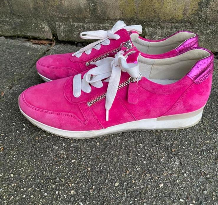 Fuchsiaroze sneakers van Gabor maat 7. ZGAN, Ophalen of Verzenden, Roze, Sneakers of Gympen, Zo goed als nieuw