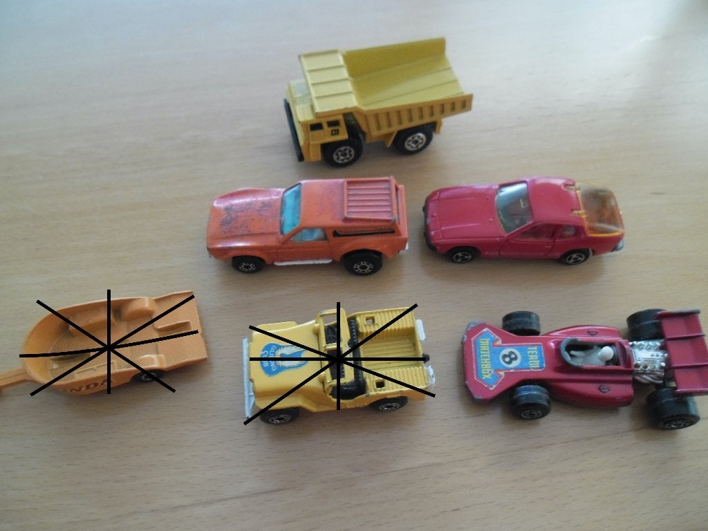 Matchbox en Majorette speelgoedauto's (5 stuks), Ophalen of Verzenden, Gebruikt, Auto, Matchbox