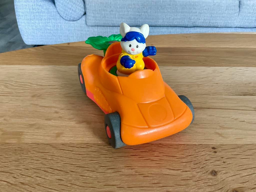 Little People Race auto met geluid - lengte 16 cm, Ophalen, Auto of Voertuig, Met geluid
