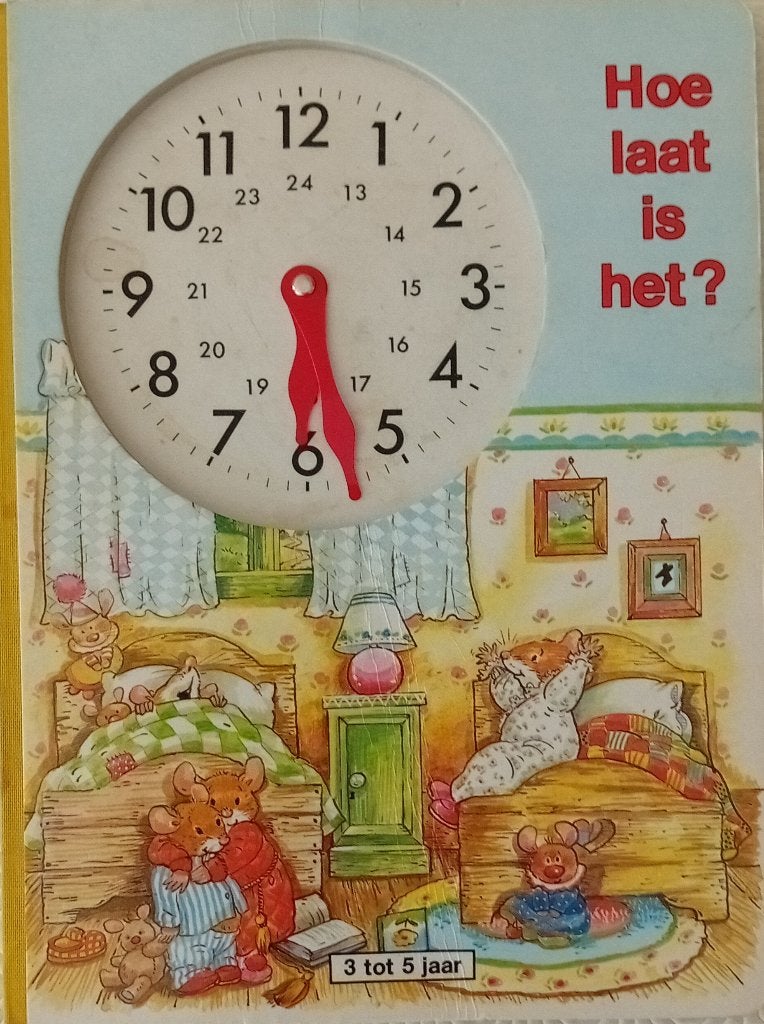 Te Koop: Hoe laat is het? , Ophalen of Verzenden, Gelezen, Uitklap-, Voel- of Ontdekboek, 3 tot 4 jaar