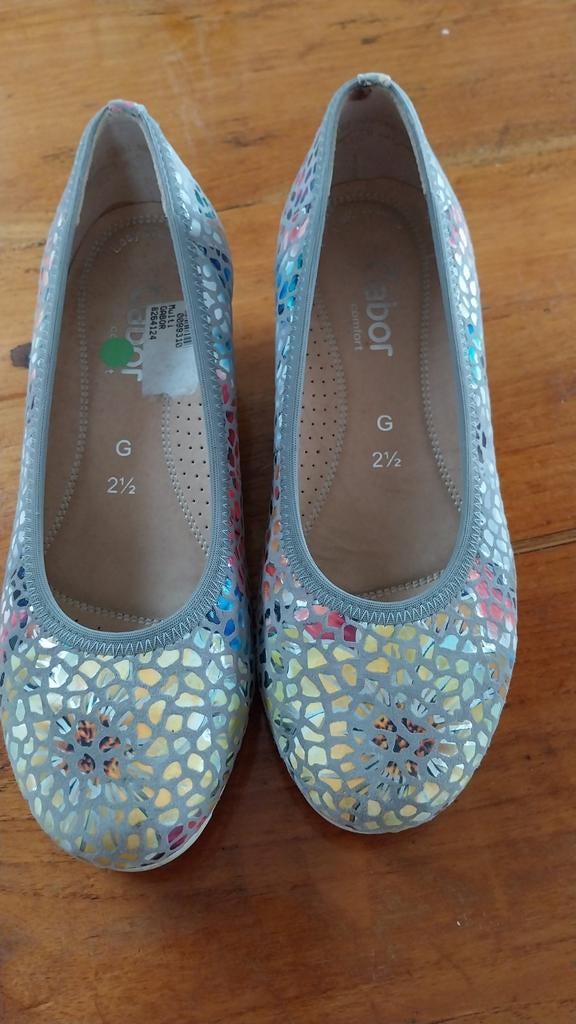 Gabor, vrolijk zomer schoentje met sleehakje, maat 35 G, Kleding | Dames, Schoenen, Overige kleuren, Instappers, Gabor, Ophalen of Verzenden