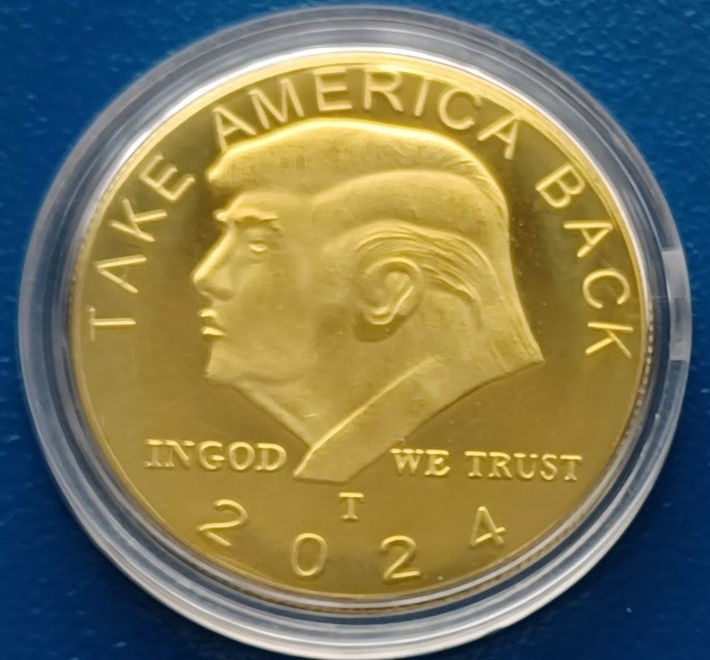 Herdenkingsmunt Donald Trump - Take Amerika Back 2024, Verzenden, Overige materialen, Buitenland