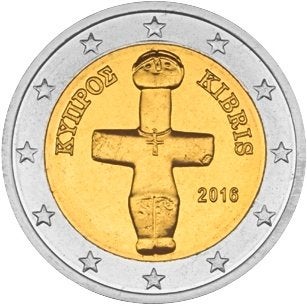 2 Euro Cyprus 2016 - Reguliere Munt - UNC, Postzegels en Munten, Munten | Europa | Euromunten, Verzenden, Cyprus, 2 euro, Losse munt