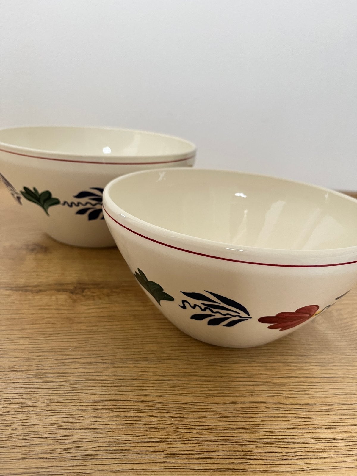 2 Boerenbont Schalen, Ophalen of Verzenden, Zo goed als nieuw, Aardewerk, Schaal of Schalen