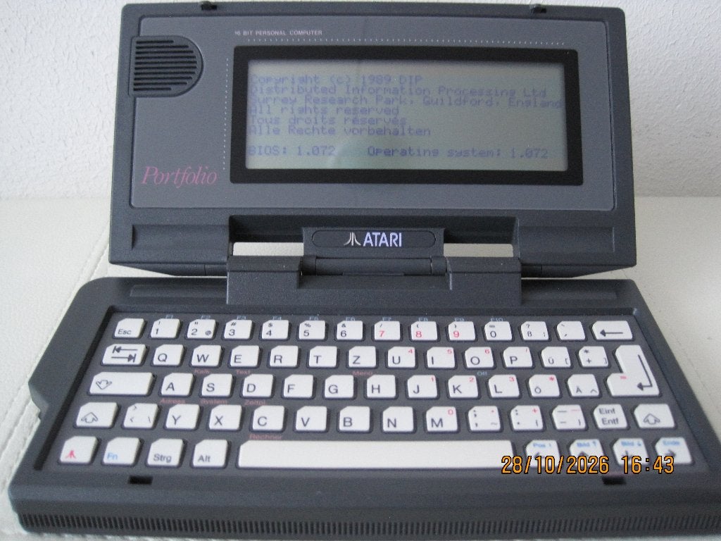 ATARI Portfolio, HPC-006 plus HPC-101., Computers en Software, Ophalen of Verzenden, Gebruikt