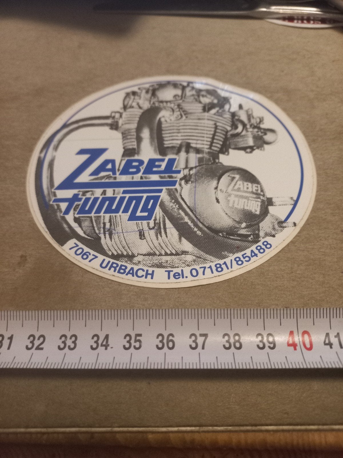 Zabel Tuning Sticker - Vintage Motorfiets Decal, Ophalen of Verzenden