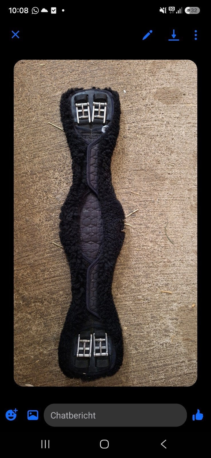 Mattes Anatomic dressuursingel 70cm, Dieren en Toebehoren, Ophalen of Verzenden, Zwart