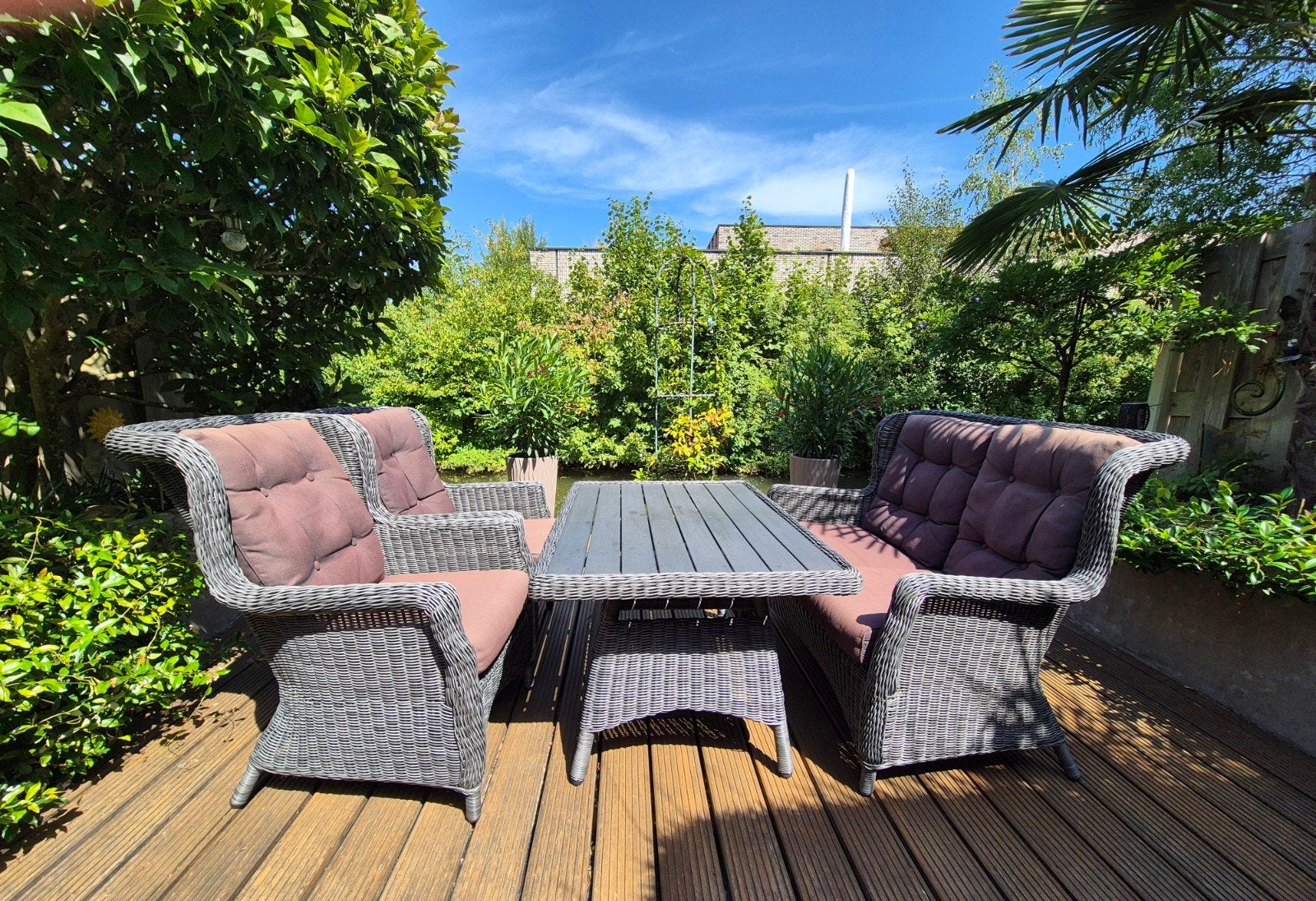 dining lounge set, Ophalen, 4 zitplaatsen, Kunststof, Gebruikt