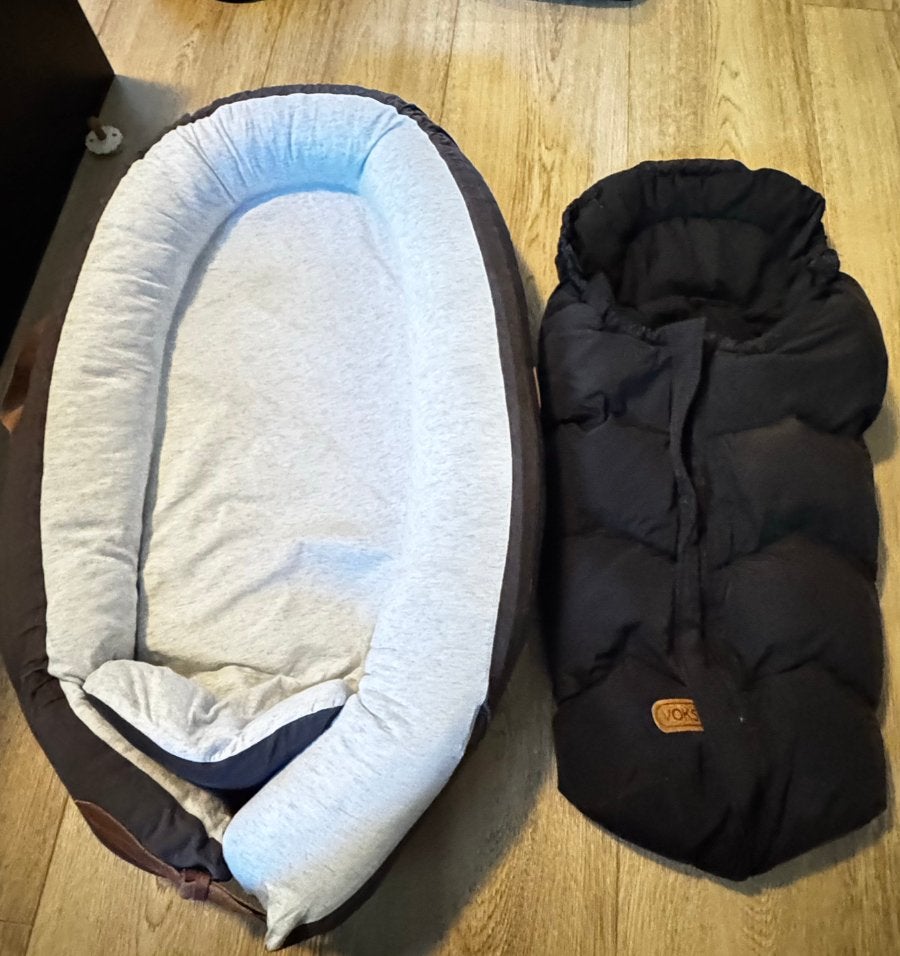 Voksi babynest en Voksi move voetenzak, Ophalen of Verzenden, Gebruikt, Minder dan 70 cm, Overige typen