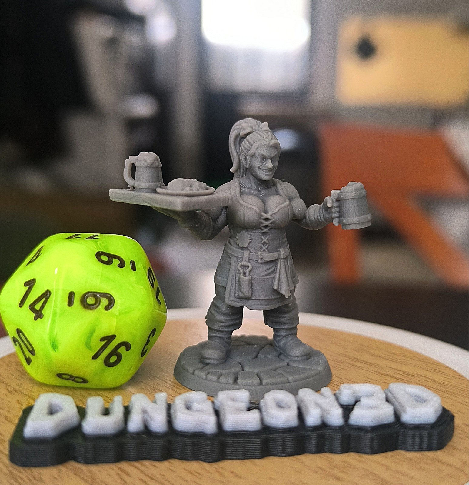 Dungeons & Dragons, D&D, HQ Waiter dwarf tavern, Ophalen of Verzenden, Nieuw, Overige soorten, Figuurtje(s)