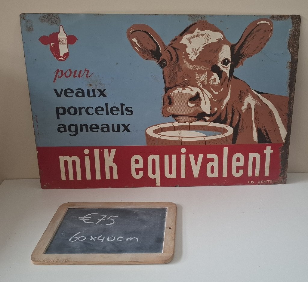 reclame emaille metaal karton blik borden olie blik, Ophalen of Verzenden, Gebruikt, Reclamebord