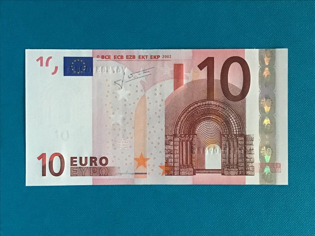 10 euro biljet Griekenland Y Trichet UNC, Postzegels en Munten, Ophalen of Verzenden, Griekenland, 10 euro, Los biljet