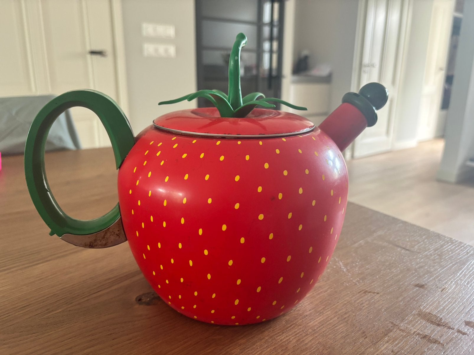 Vintage Copco aardbei fluitketel, Ophalen of Verzenden