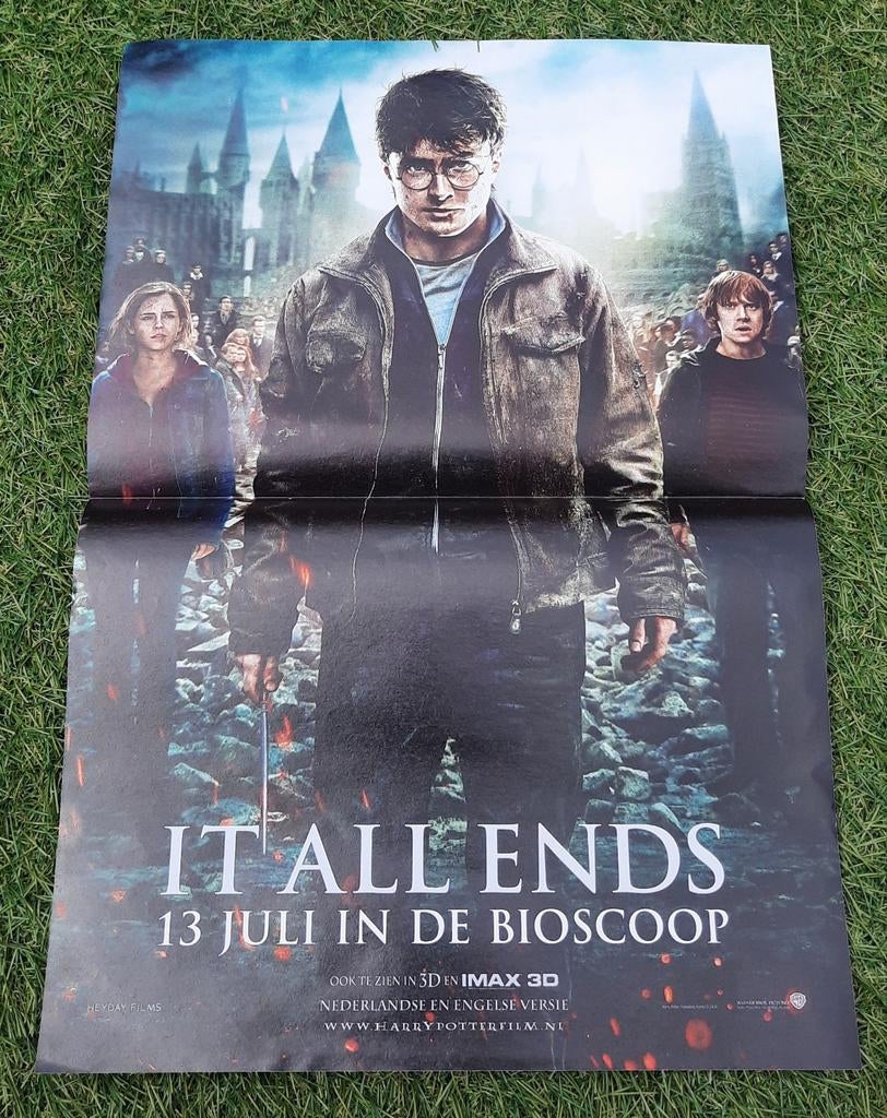 Poster 2x A4 Hitkrant 2011 Harry Potter It all ends / Ne-Yo, Verzamelen, Posters, Ophalen of Verzenden, Gebruikt, A1 t/m A3, Film en Tv