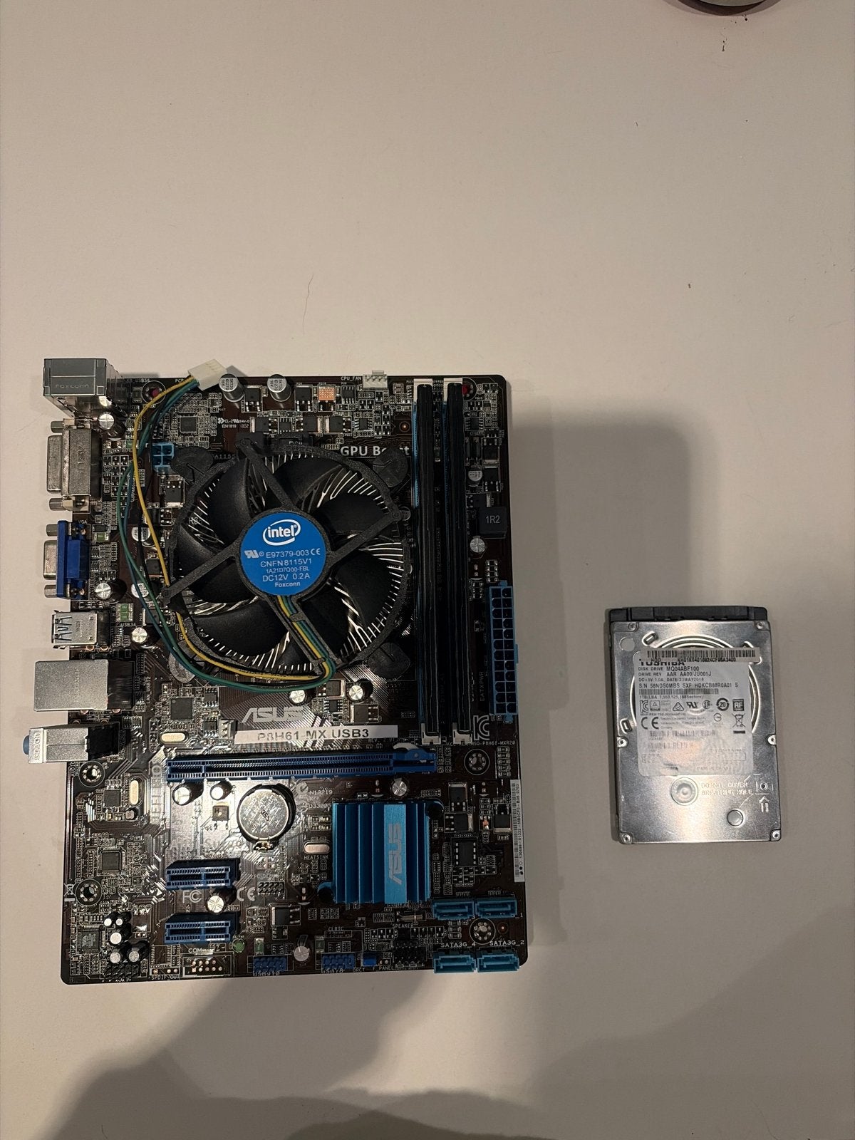 Intel Core i7 2600f + 16GB DDR3 RAM + Asus Moederbord, Computers en Software, Ophalen, Gebruikt, Intel, DDR3