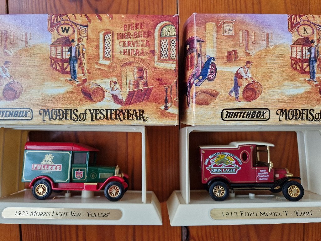 12x Matchbox Models of Yesteryear brouwerij vrachtwagens, Ophalen, Zo goed als nieuw, Bus of Vrachtwagen, Matchbox