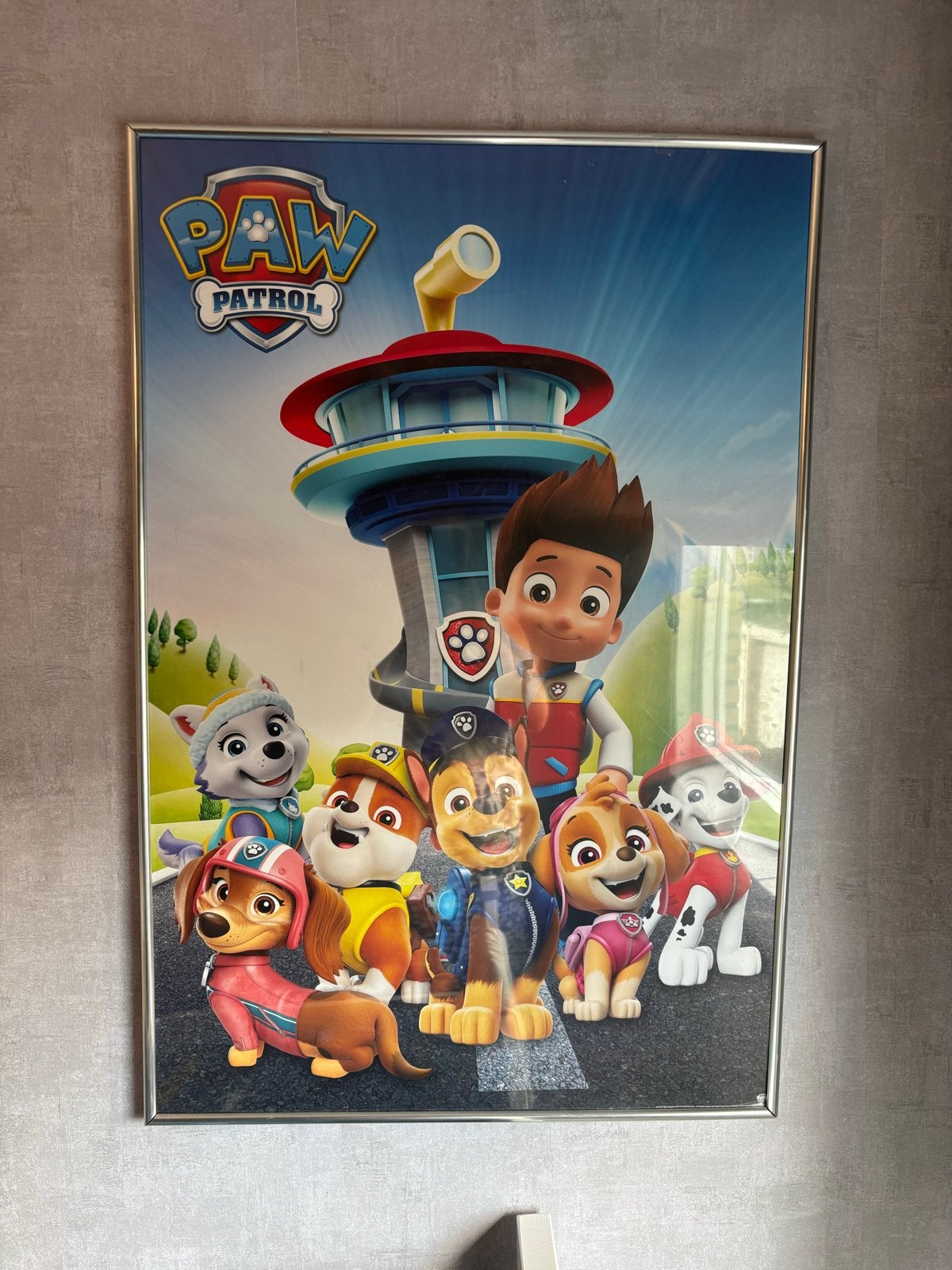 Paw Patrol Poster - 61x91,5 cm met lijst, Ophalen, Deurposter of groter, Film en Tv, Rechthoekig Staand