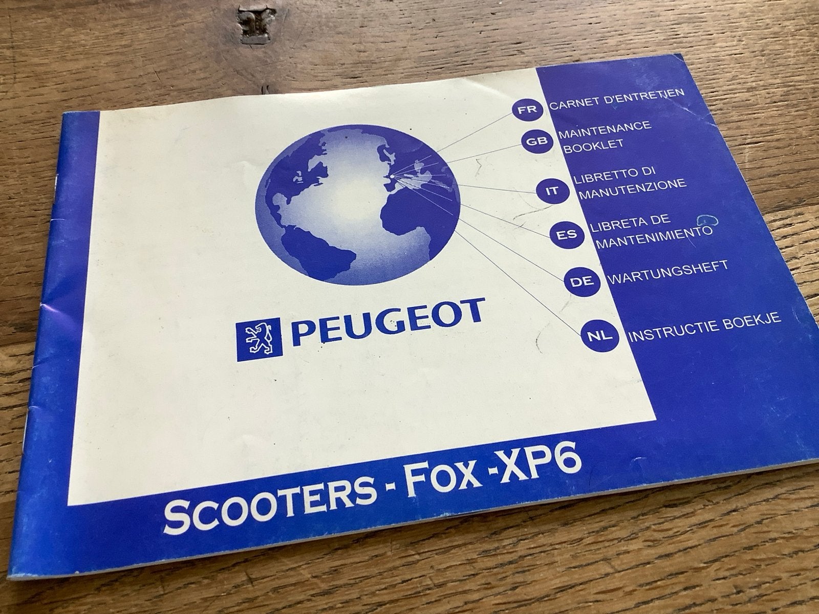 Peugeot Scooters Fox XP6 Instructieboekje. (9), Verzenden