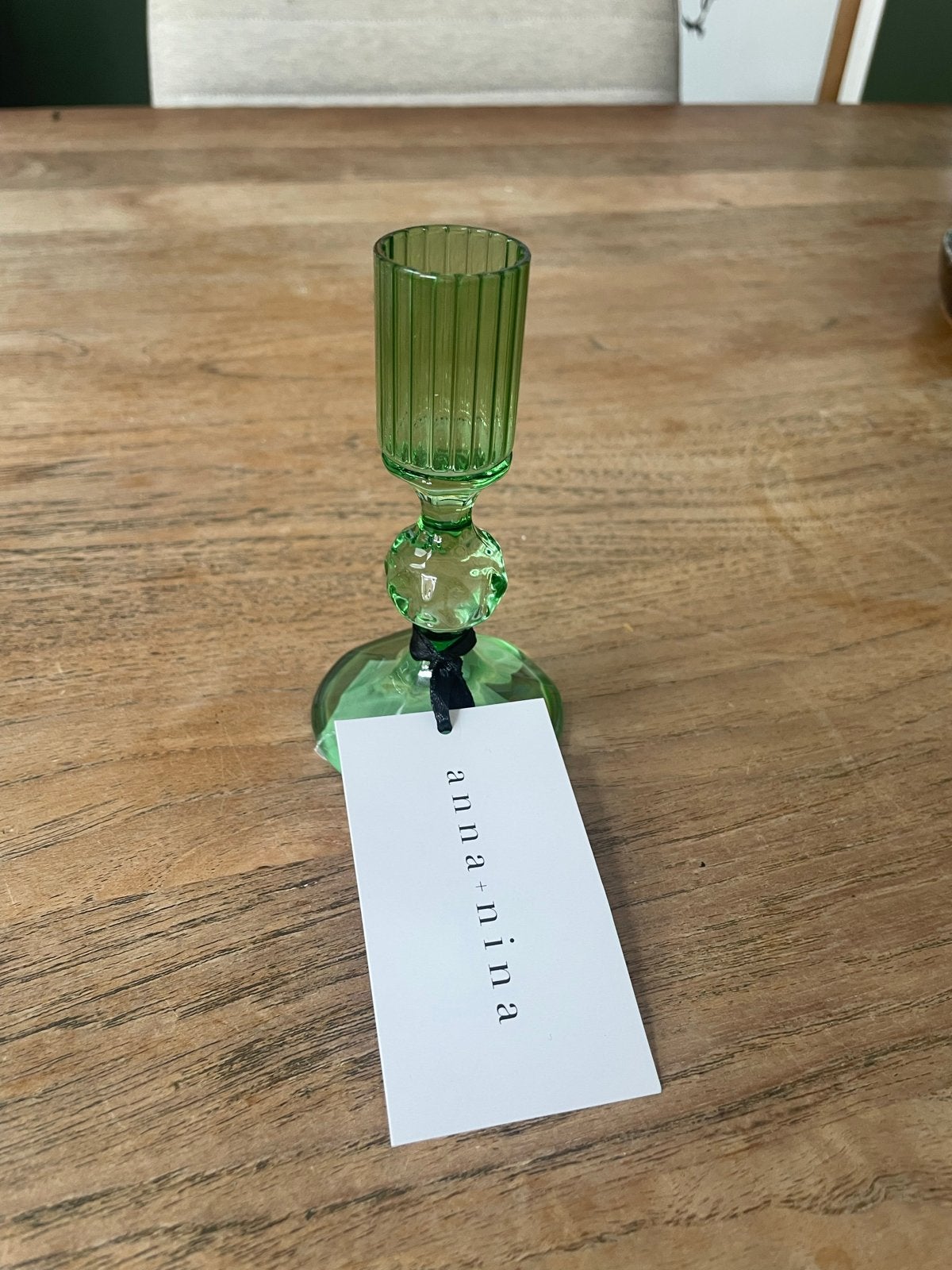 Anna + Nina Sage Gemma Kandelaar Groen, Huis en Inrichting, Woonaccessoires | Kandelaars en Kaarsen, Ophalen, Anna Nina, Nieuw