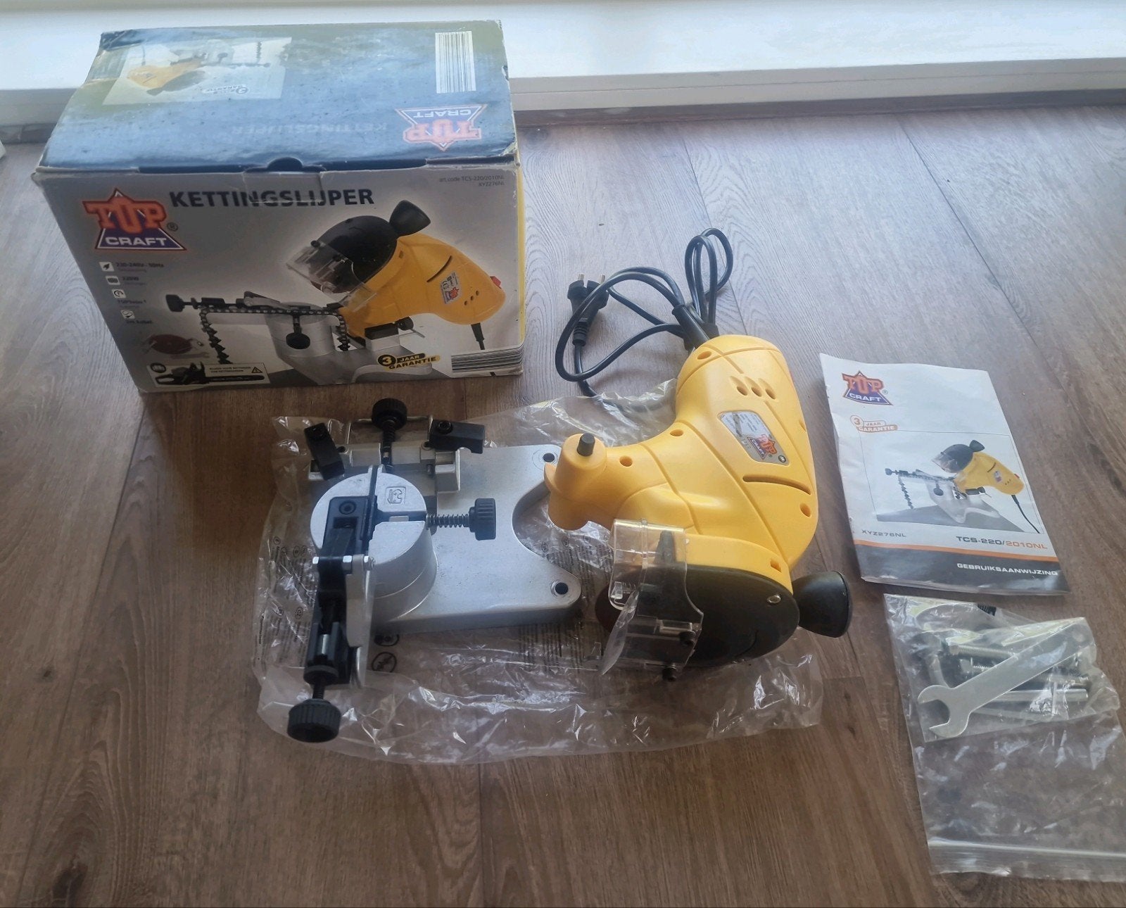 Kettingzaag kettingslijper z.g.a.n., Ophalen of Verzenden, Zo goed als nieuw, Kettingzaag
