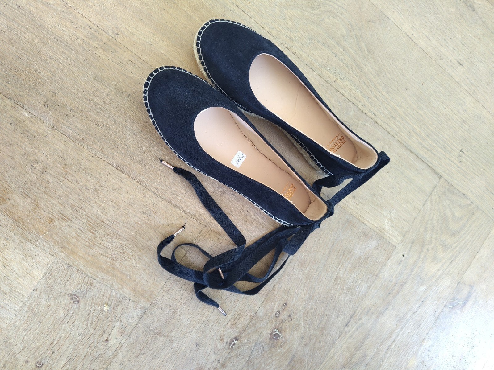 Nieuwe zwarte espadrilles Fred de la Bretoniere 36, Fred de la Bretoniere, Zwart, Nieuw, Ophalen of Verzenden