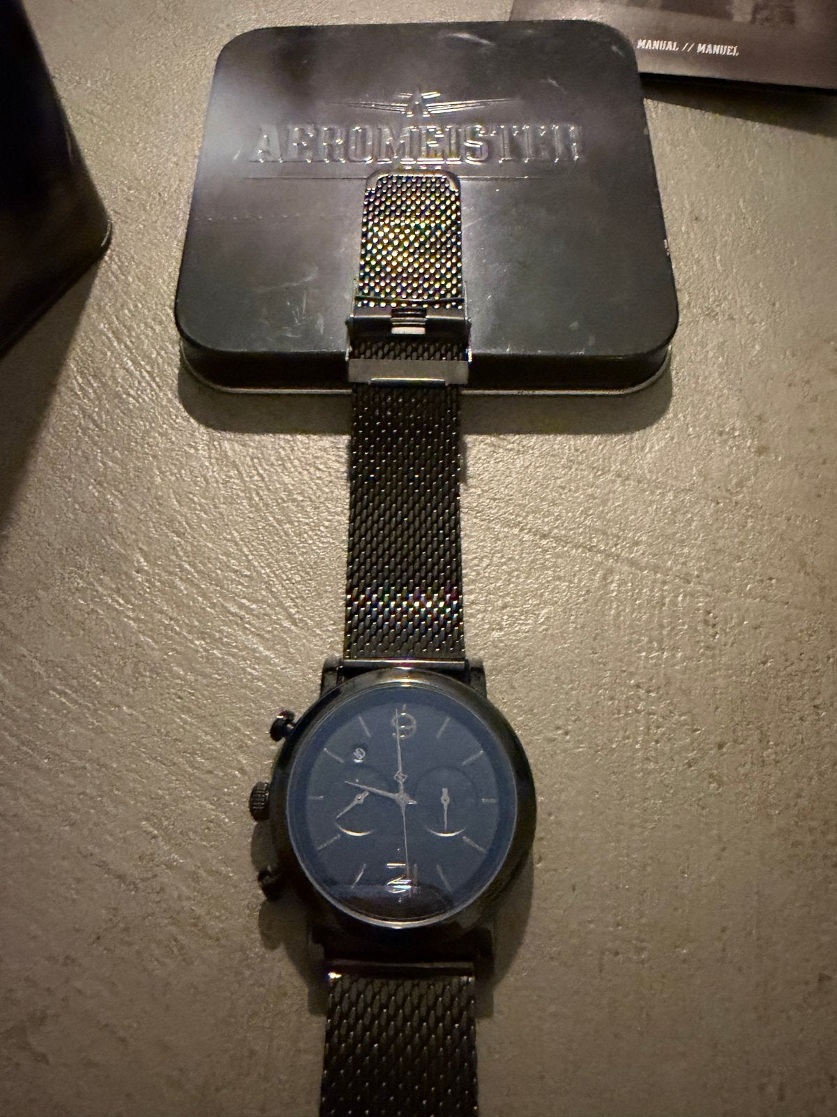 Aeromeister horloge - Zo goed als nieuw, Sieraden, Tassen en Uiterlijk, Overige merken, Staal, Polshorloge, Ophalen of Verzenden